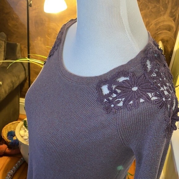 American Eagle Thermal Waffle Top Size Extra Small - Picture 4 of 8